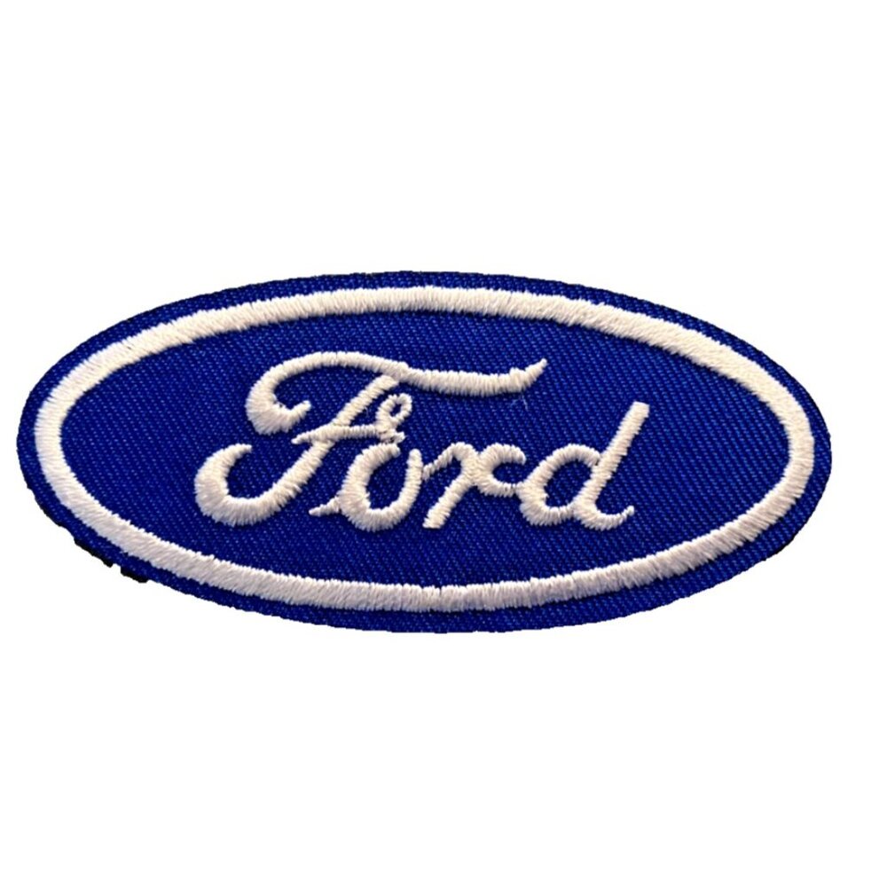 (6) Ford Racing Motorsports Blue Oval Logo 3in Patch Iron / Sew-On